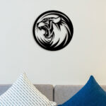 Danger Tiger Face Metal Wall Art