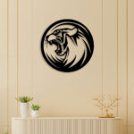 Danger Tiger Face Metal Wall Art2