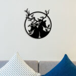 Deer Family Metal Wall Art