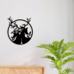 Deer Family Metal Wall Art3