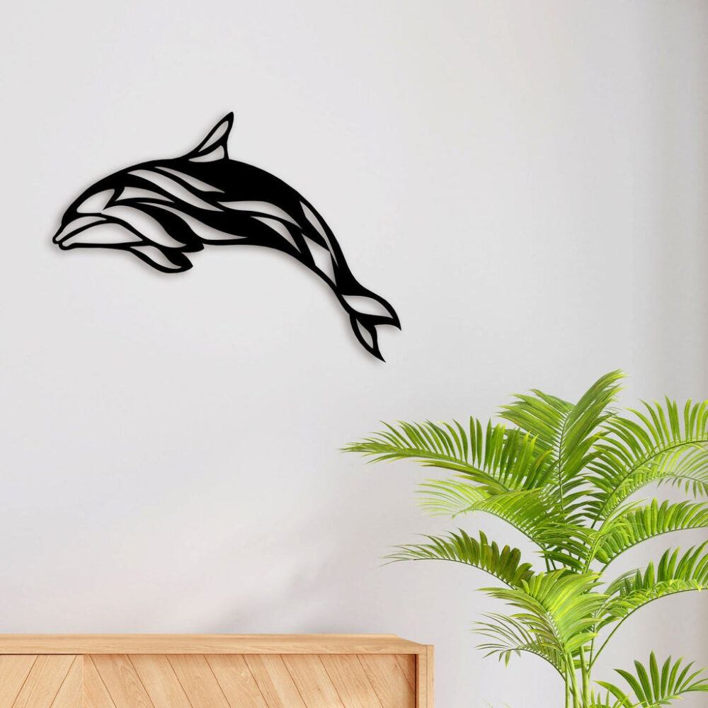 Dolphin Fish Metal Wall Art3