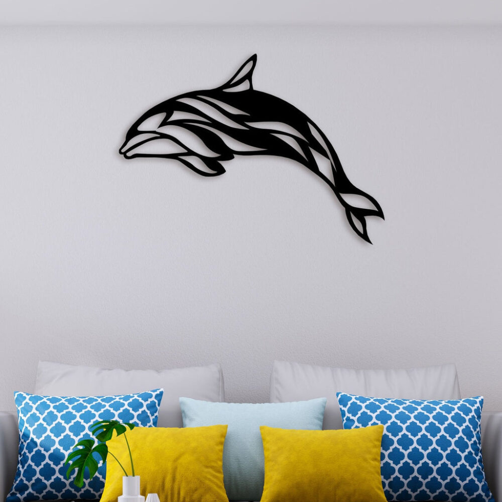 Dolphin Fish Metal Wall Art4