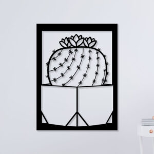 Elegant Cactus Metal Wall Art1