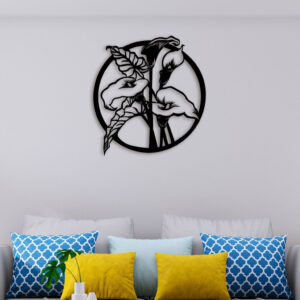 Elegant Leaf Metal Wall Art4