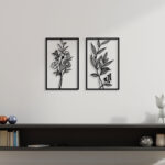 Flower Leaf Metal Wall Art