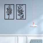 Flower Leaf Metal Wall Art2