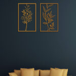 Flower Leaf Metal Wall Art5