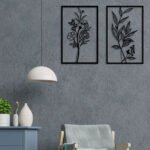 Flower Leaf Metal Wall Art6