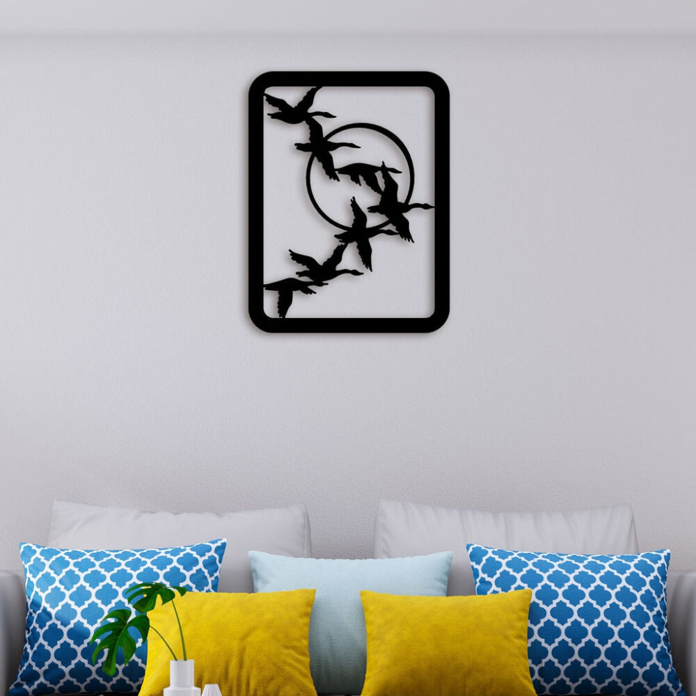 Flying Swan Metal Wall Art4