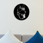 German Shepherd Face Metal Wall Art2