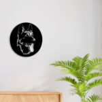 German Shepherd Face Metal Wall Art3