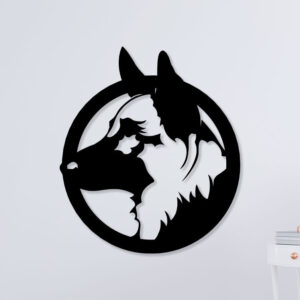 German Shepherd Metal Wall Art1