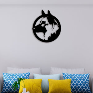 German Shepherd Metal Wall Art4