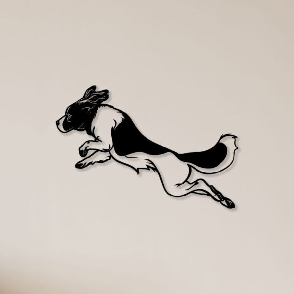 Jumping Dog Metal Wall Art1