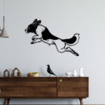 Jumping Dog Metal Wall Art2