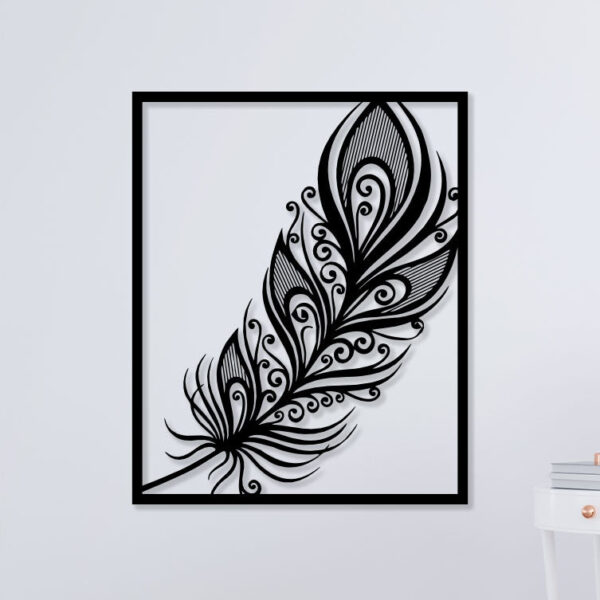 Krishana Feather Metal Wall Art1