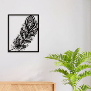 Krishana Feather Metal Wall Art4