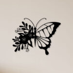 Leaf Butterfly Metal Wall Art1