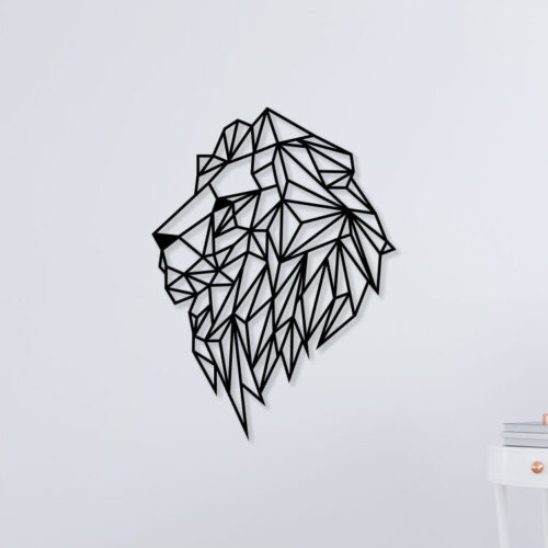 Lion Clip Metal Wall Art2