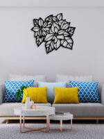 Minimal Flower Metal Wall Art4