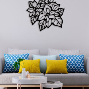 Minimal Flower Metal Wall Art4