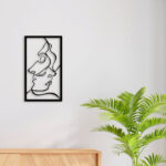 Minimalist Women Face Metal Wall Art3