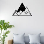 Mountain Drawing Metal Wall Art2