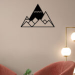 Mountain Drawing Metal Wall Art5