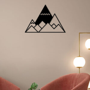 Mountain Drawing Metal Wall Art5