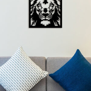 Peaceful Lion Metal Wall Art4