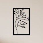 Plant Without Leaf Metal Wall Art Nature's Elegance in Steel1