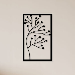 Plant Without Leaf Metal Wall Art Nature's Elegance in Steel1