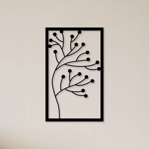 Plant Without Leaf Metal Wall Art Nature's Elegance in Steel1