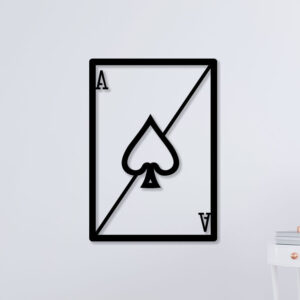 Playing Card Ace Metal Wall Art1