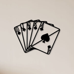 Playing Cards Metal Wall Art1