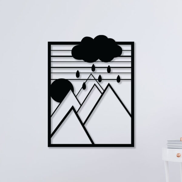 Raining Cloud Metal Wall Art Nature's Tears in Metal1