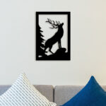 Reindeer On Metal Wall Art