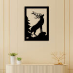 Reindeer On Metal Wall Art2