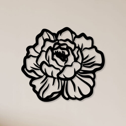 Rose Flower Metal Wall Art1