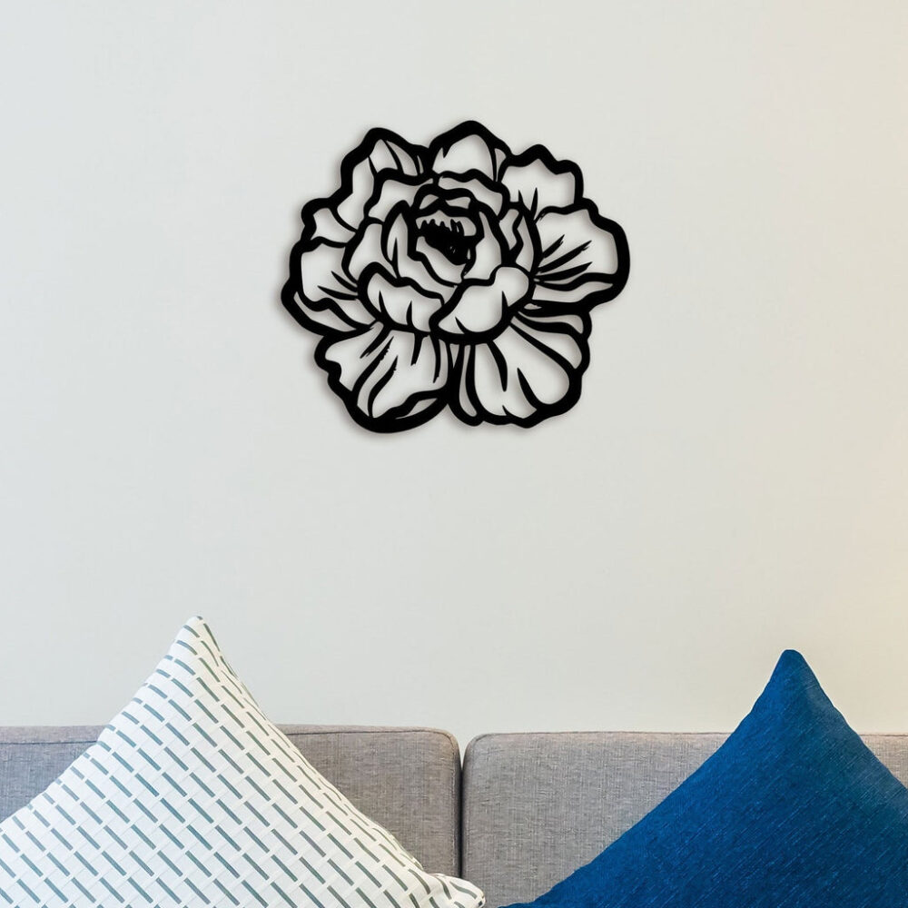 Rose Flower Metal Wall Art2