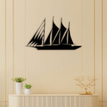 Ship On Sea Metal Wall Art2