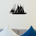 Ship On Sea Metal Wall Art3