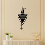 Ship With Anchor Metal Wall Art3