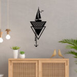 Ship With Anchor Metal Wall Art4