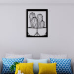 Simple Cactus Metal Wall Art