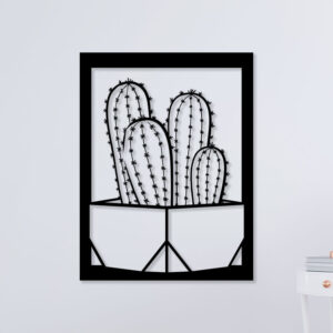 Simple Cactus Metal Wall Art1