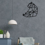 Sitting Bear Metal Wall Art6