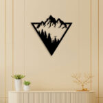 Snow On Mountain Metal Wall Art