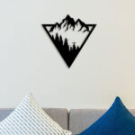 Snow On Mountain Metal Wall Art2