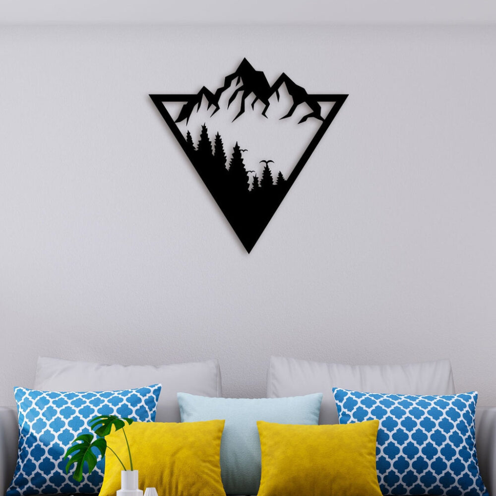 Snow On Mountain Metal Wall Art4